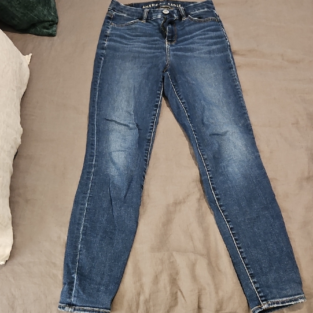 American Eagle Outfitters Blue Skinny Jeans Classic Style